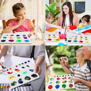 <span class=keywords><strong>Palette</strong></span> de peinture à l'<span class=keywords><strong>aquarelle</strong></span> à 20 compartiments, <span class=keywords><strong>palette</strong></span> de mélange de peinture acrylique, <span class=keywords><strong>palette</strong></span> carrée en plastique pour artistes, <span class=keywords><strong>grande</strong></span> <span class=keywords><strong>palette</strong></span> pour enfants, adultes et artistes - Product Image 6