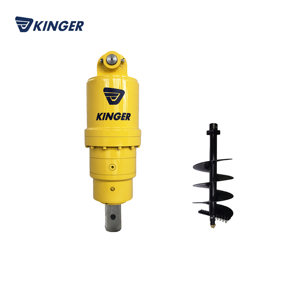 KINGER Aardboor Hydraulische <span class=keywords><strong>Auger</strong></span> Spirale Boormachine Plantgatboor - Product Image 1