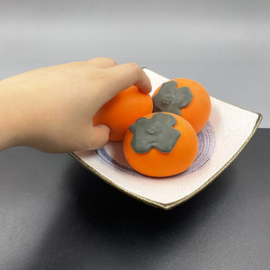 Juguete Antiestrés de TPR en Forma de Caqui de la Fábrica Jincan, Gran Venta, para Niños y Niñas de 5 a 7 Años, 80g, 6.5x6.5x5cm - Product Image 5