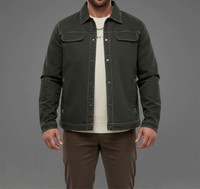 Veste en jean vintage délavée pour homme, coupe oversize, col rabattu, style streetwear décontracté, broderies techniques, 100 % coton sur le devant