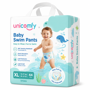 Pañales de Natación Desechables Premium para Bebés, Tipo Pantalón, Anti-Fugas, Material Estampado, Oferta al por Mayor, Fabricante Premium - Product Image 1