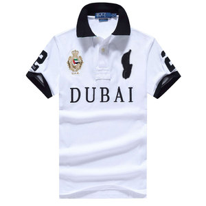 <span class=keywords><strong>Polo</strong></span> décontracté pour homme en coton 100% avec logo brodé personnalisé, coupe courte, hauts de créateur de la marque Laurenes City - Product Image 3