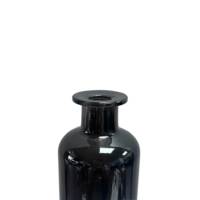 Nouveau design – Bouteille diffuseur de parfum en verre noir 150 ml – Flacon vide de luxe pour diffuseur à bâtonnets – Personnalisable en taille et logo – Pour maison, bureau, voiture