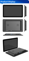 Tablet PC con Panel de Montaje en Pared de 15.6/21.5/27/32 Pulgadas, Android 11/12, RK3588, Resistente, Negro, Pantalla Plana
