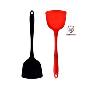 Food Grade Heat-Resistant Non-Stick Cookware Silicone Turner Spatula Cooking Shovel Eco Material Safe Silicone Cooking Spatula