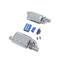 YHTT Valve de dérivation universelle pour silencieux d'échappement Valvetronic 2,5 pouces avec télécommande en acier inoxydable T304