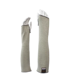 <span class=keywords><strong>Dplus</strong></span> Manche grise résistante aux coupures Protection des bras en fibre tricotée résistante aux coupures - Product Image 1