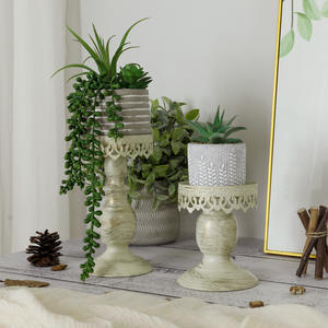 Sıcak satış yaratıcı Retro kafes mumluk dekorasyon avrupa demir mum standı düğün restoran sahne - Product Image 3