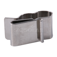 Attaches de câbles à prix d'usine, clips de câbles pour panneaux solaires, clips de câbles en acier inoxydable pour fixations solaires