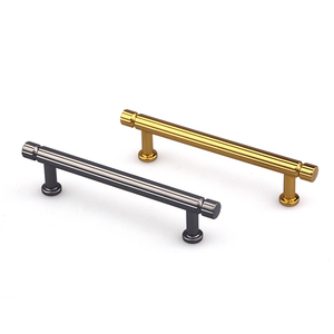 Modern çinko alaşım titanyum altın mutfak dolap kolları çekmece Dresser yatak odası için lüks çin toptan - Product Image 3