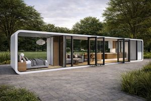 Casa Contenedor Cápsula de Lujo de 20 y 40 pies: Cabaña Prefabricada Modular Tipo Apple y Oficina Portátil Moderna - Product Image 4
