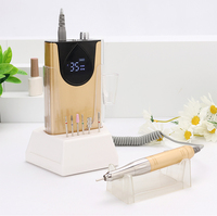 Professionelle Hochleistungs-Elektrische Nagelbohrmaschine 65W Kabellos 35000 U/min Geräuscharm Vibrationsfrei E-Feile für Nägel