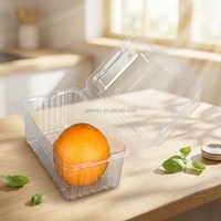 Barquette rectangulaire en PET recyclé pour sushis, nouilles, hamburgers, chips, sucre, aliments pour bébés