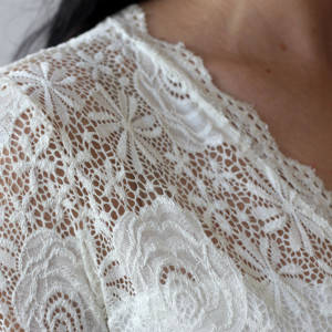 Abito Bohémien con Maniche Lunghe in Pizzo e Linea Curva # 1239 - Product Image 3