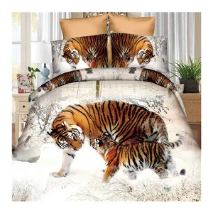 León lotes grandes juegos de ropa de cama hojas 3D ropa de cama Set/Animal de la impresión ropa de cama conjunto