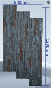 Panneau mural léger en fausse pierre PU Décor Rock Design Effet pierre 3d Facile à installer Revêtement en pierre intérieur et extérieur - Product Image 4