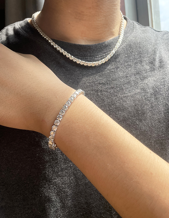 เงิน-5 มม. CZ ในสต็อก