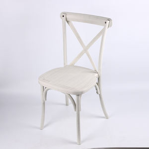 Lime Wash Resin Crossback <b>Chair</b> for Weddings Industrial Design for Ceremony and <b>Reception</b> Seating OEM Cheap - Product Image 1