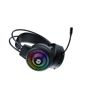 Grosir 7.1 Usb Headset Gaming Stereo Over-ear 3.5mm terbaik headphone 7.1 untuk Pc/ps4 dengan mikrofon Led