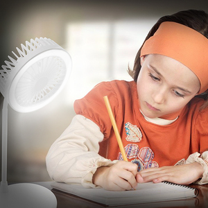<strong>LED</strong> <strong>Desk</strong> <strong>Fan</strong> <strong>with</strong> Light and <strong>USB</strong> Hub Portable Rechargeable <strong>USB</strong> <strong>Fan</strong> <strong>with</strong> <strong>LED</strong> Light, Loudspeaker, Using in Office,living Room - Product Image 4