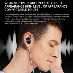 Audífonos ND X12 de Aleación de Aluminio de Grado Aeronáutico con Textura de Hierro, Combinación de Tecnología Híbrida, Disfruta de la Mejor Calidad de Sonido - Product Image 6