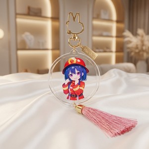 <span class=keywords><strong>Porte</strong></span>-clés en acrylique personnalisés style anime, impression UV double face 1-10 mm, cadeaux d'entreprise, directement de l'usine Hanxin - Product Image 1