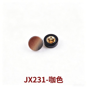 JX231 Brown Color <b>Button</b> Metal Shank For Clothing Fastening - Product Image 2