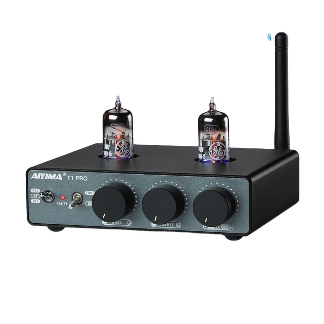 AIYIMA T1 PRO BT Tube Preamplifier Support APTX-HD With 12V Trigger