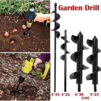 Perceuse manuelle foret spiralée à main pour jardin Tarière pour jardin semis ameublissement du sol Outils de plantation pour creuser des fosses