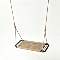 Balancelle en corde plastique tressée à la main Ropecube pour intérieur, extérieur, jardin, aire de jeux, parc de trampolines, garderie, école