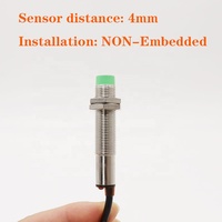 M12 PNP/NPN DC10-30V 4MM 4 lineNO NC détecteur de proximité capteur inductif JWK:LJ12A3-4-Z/CY CX Haute sensibilité 150HZ IP65 IP67
