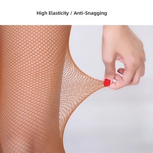 Collants de danse latine professionnels multi-tailles en résille rigide, antidérapants, pour la compétition, tricotés solides - Product Image 5