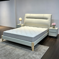 Lit en cuir moderne fabriqué en Chine, lit rembourré, meubles de chambre à coucher, cadre de lit adapté à tous les styles de chambre à coucher