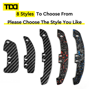 Palettes de changement de vitesse magnétiques en carbone pour A1 A2 A3 A4 A5 A8 Q2 Q3 Q4 Q5 Q7 Q8 S1 S2 S3 S4 S5 SQ5 SQ7 SQ8 RS1 RS2 RS3 RS4 RS5 RSQ5 B9 - Product Image 5