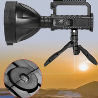 Lampe torche puissante XHP 50 LED, robuste, rechargeable par USB, lampe de recherche, lampe de travail et de camping avec faisceau puissant et chargeur USB