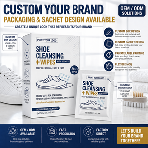 Lingettes Nettoyantes pour <span class=keywords><strong>Chaussures</strong></span>, Nettoyant pour Baskets, Lingettes Nettoyantes Puissantes Jetables Portables pour l'Extérieur, Lingettes pour <span class=keywords><strong>Chaussures</strong></span> Blanches - Product Image 4