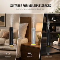 Diffuseur d'arômes sans eau en alliage d'aluminium de conception moderne, capacité 120 ml, rechargeable, pour hôtel, maison et extérieur