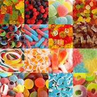 Bonbons gélifiés aux fruits mélangés en gros, saveur sucrée et acidulée, Halal, personnalisables OEM, marque privée, usine, sac en vrac TIK TOK