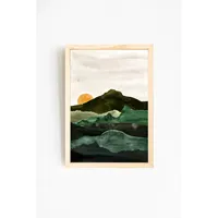 Arte Mural Moderno con Diseño Abstracto 3D, Impresión de Paisajes y Animales, Lienzo con Marco de Madera Natural, 17x24 32x42, Pintura Decorativa para el Hogar