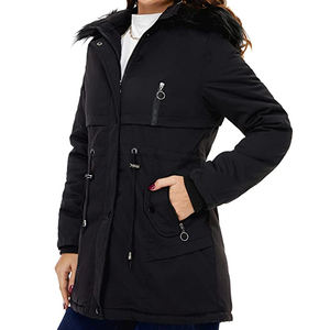 Veste d'hiver pour femmes à la mode <span class=keywords><strong>Parka</strong></span> Poitrine et poches inférieures Manteau d'hiver Veste d'extérieur - Product Image 4