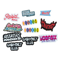 Haute qualité en gros fer-sur patchs brodés dessin animé coloré broderie Patch pour chapeau vêtement bricolage tissu ordinateur