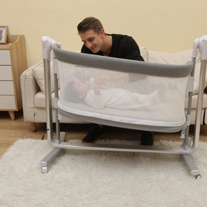 2025 multifunción VENTA CALIENTE 3 en 1 Cama Mesa Cuna Columpio de bebé Cama eléctrica Crable Bouncer <span class=keywords><strong>Bed</strong></span> - Product Image 3