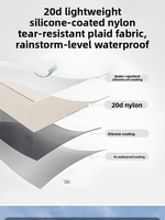Tente de randonnée ultralégère personnalisée 1-2 personnes 4 saisons en nylon 20D imperméable 4000 mm avec jupe de neige professionnelle pour camping en montagne