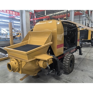 JIUHE Trailer <b>Mounted</b> Portable Stationary Mini Concrete Pumps Diesel Concrete Pump for Sale - Product Image 5