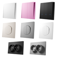 Interrupteur et prise lumineux unipolaire Bingoelec série HW 16A 250V avec bornes à connexion rapide, design moderne et luxueux, pour usage domestique
