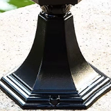 Lampes à poteaux en aluminium de style européen rétro classique vintage E27 pour extérieur, hôtel, resort, jardin suspendu, LED IP65, garantie de 2 ans