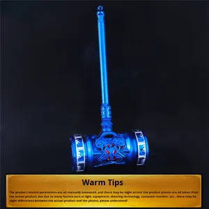 DL Anime périphérique Tang San Thunderbolt clignotant Haotian marteau grand 21CM métal coulée gravé modèle d'arme pour anniversaire - Product Image 4