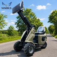 NIMBUS CE EPA Approved Skid Steer Loader untuk Operasi Pertanian, Kebun, dan Rumah Kaca, Mini Skid Steer Loader Serbaguna