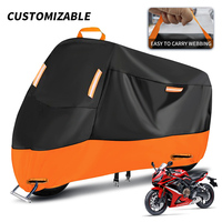 Housse de moto universelle quatre saisons XXL, imperméable et résistante aux déchirures, en Oxford avec trous pour cadenas