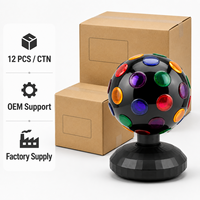 Lumière décorative LED à piles avec interrupteur pour boule disco, idéale pour les cadeaux de fête et les événements festifs